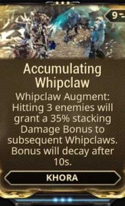 accumulating whipclaw